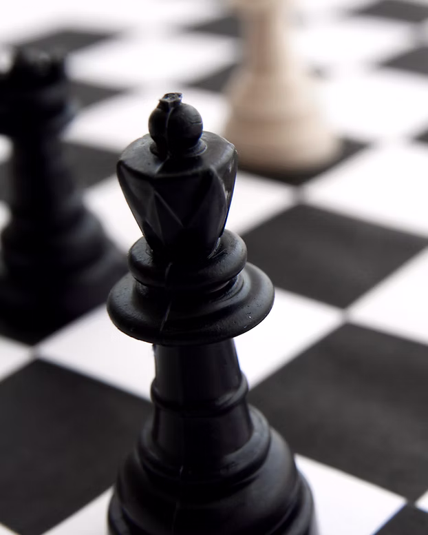 Schachfigur als Symbol für strategische Gesprächsplanung